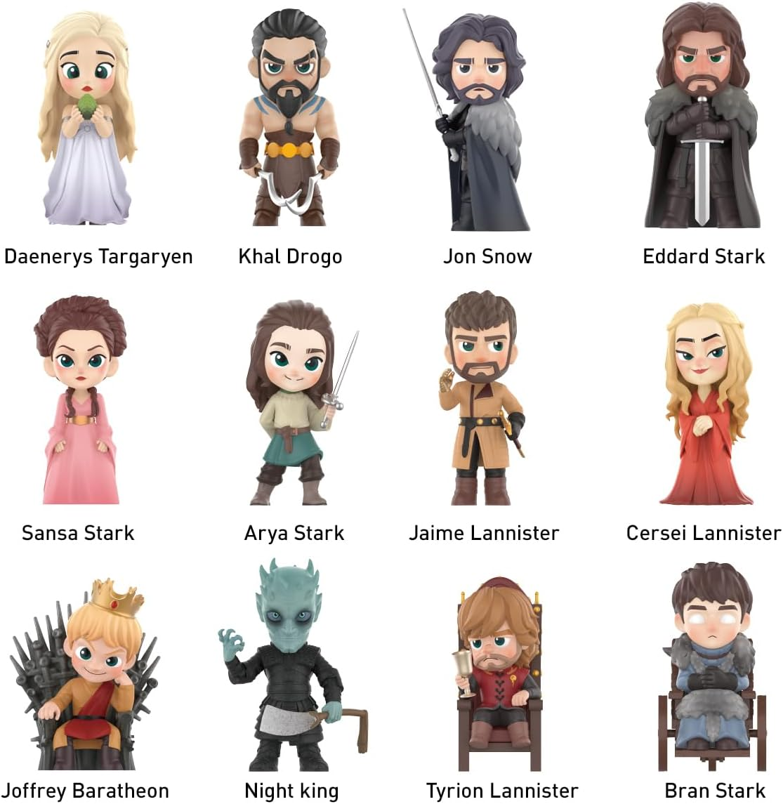 POP MART Game of Thrones Série 3 Caixas 2,5 polegadas Personagem Articulado Design Premium presentes para mulheres Brinquedo Colecionável Favorito dos Fãs Figura de Ação de Brinquedo