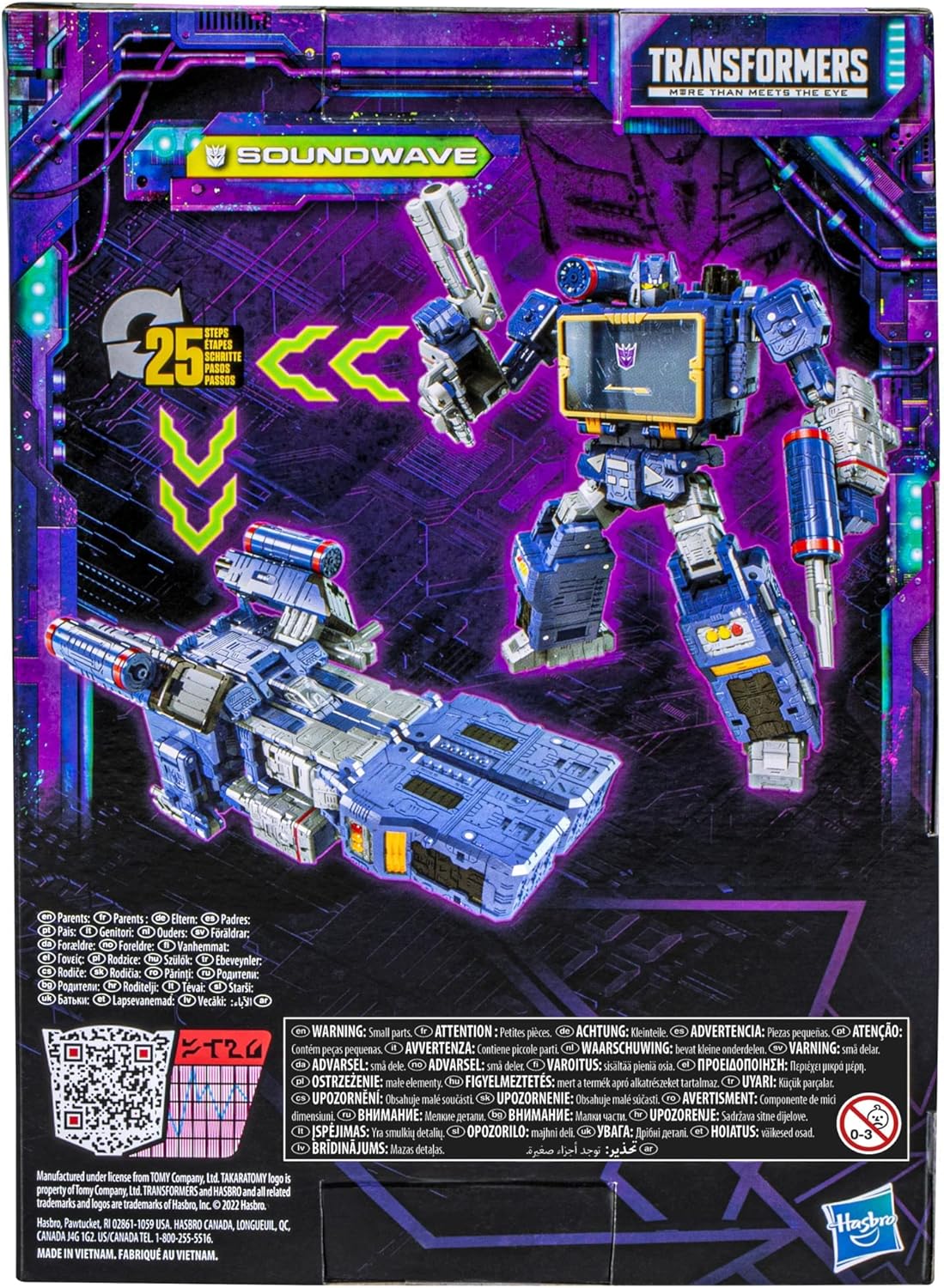 Transformers Toys Generations Legacy Voyager Soundwave Action Figure – 8 anos ou mais, 17,5 cm, Multicolorido, P (F3517)