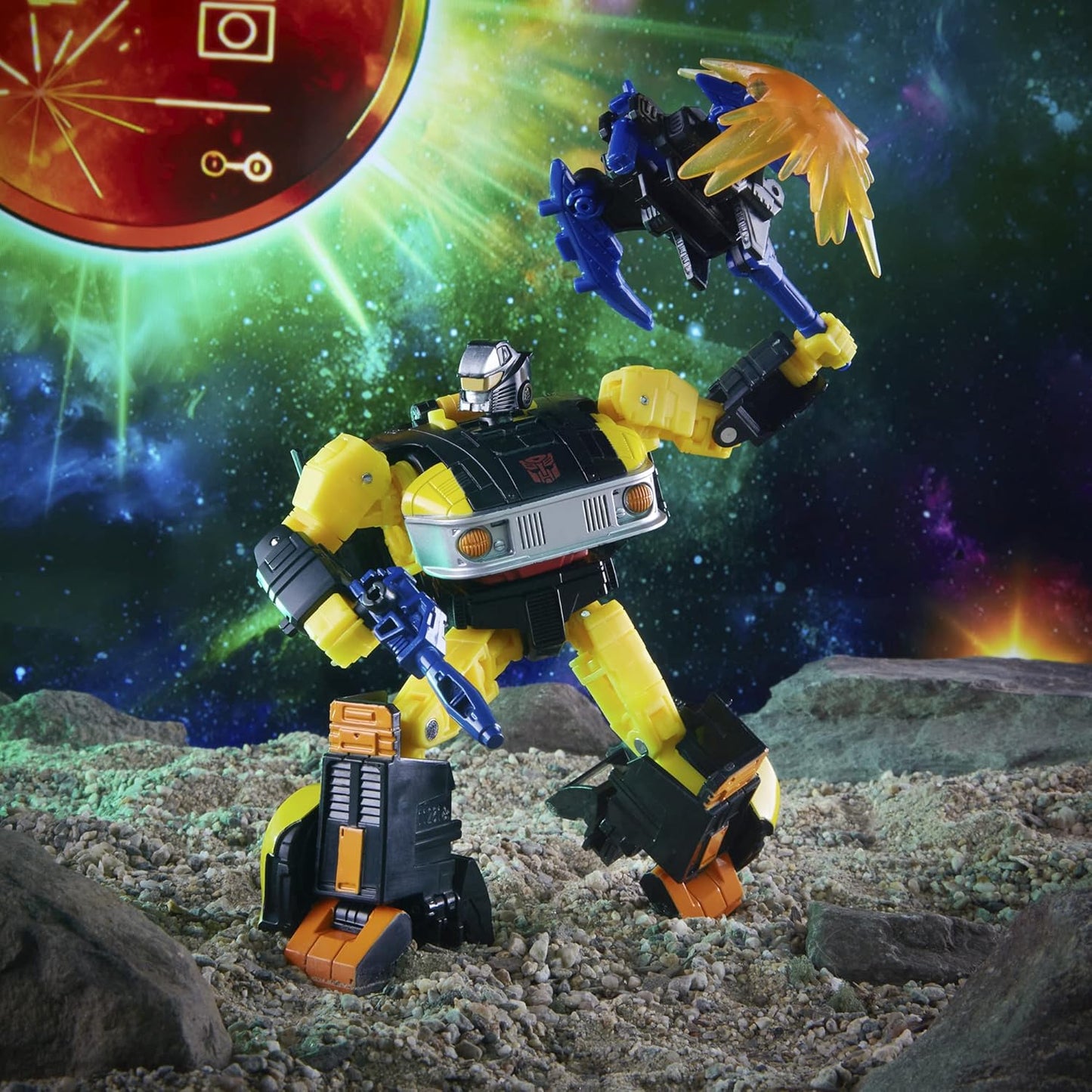 Transformers Generations War for Cybertron Golden Disk Collection Capítulo 2, Autobot Jackpot com Visão, para maiores de 8 anos, 14 cm (Exclusivo Amazon)