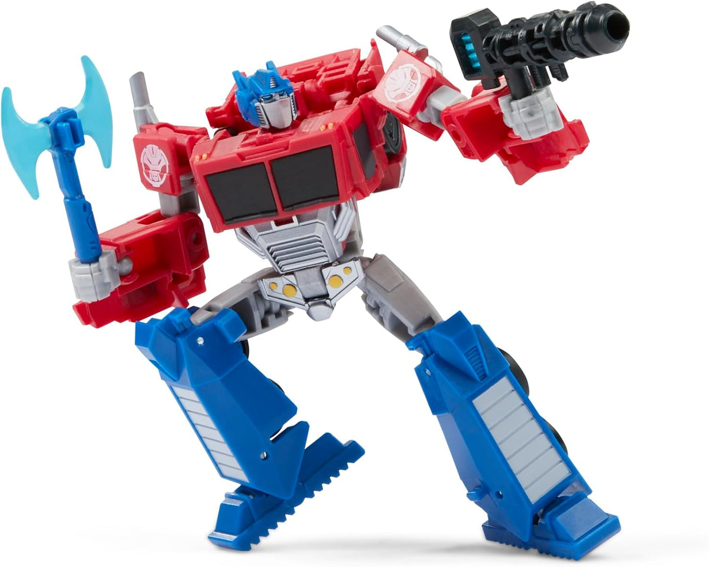 Transformers Toys EarthSpark Deluxe Class Optimus Prime, figura de ação convertível de 12,5 cm, brinquedo de carro robô colecionável para meninos e meninas a partir dos 6 anos