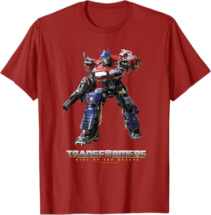 T-shirt de corpo inteiro Transformers: A Ascensão das Feras Optimus Prime