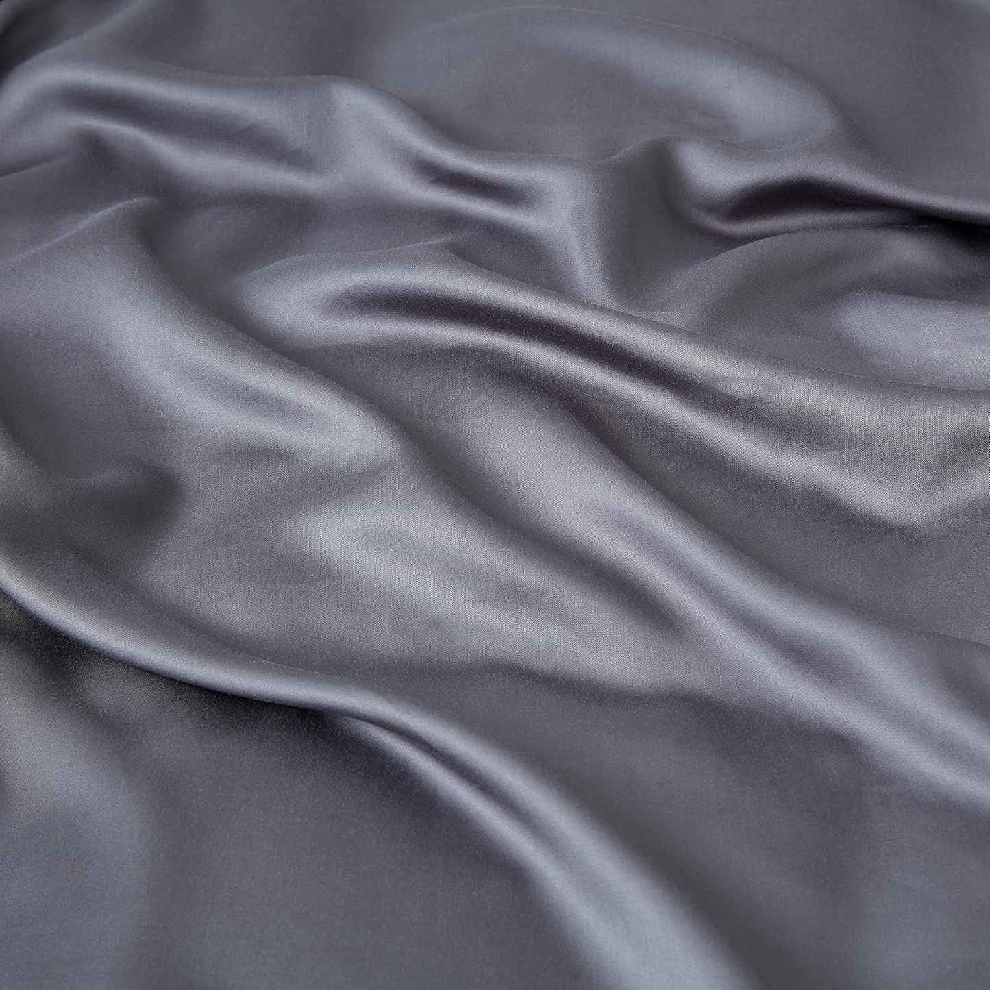 Lençol com elástico Panda 100% bambu (cinza urbano, tamanho super king size do Reino Unido) (180 x 200 + 32 cm)