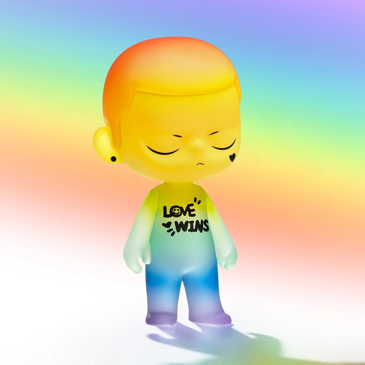 POP MART KUBO LOVE WINS FIGURA 1 Caixa Articulada Personagem Design Premium Presentes para Mulheres Brinquedo Colecionável Favorito dos Fãs Figura de Ação de Brinquedo