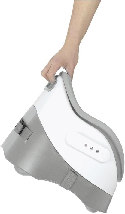 Assento elevatório Mamas & Papas Baby Bud para refeições, tabuleiro amovível, cinto de segurança, assento ajustável e pés antiderrapantes, cinzento Pebble