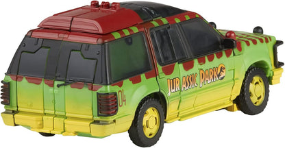 Transformers Generations Collaborative: Jurassic Park Mash-Up Tyrannocon Rex e Autobot JP93. Para maiores de 8 anos.