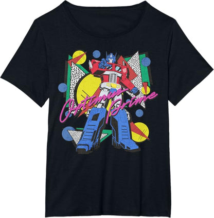 Transformers Retro Optimus Prime 80's Print T-Shirt