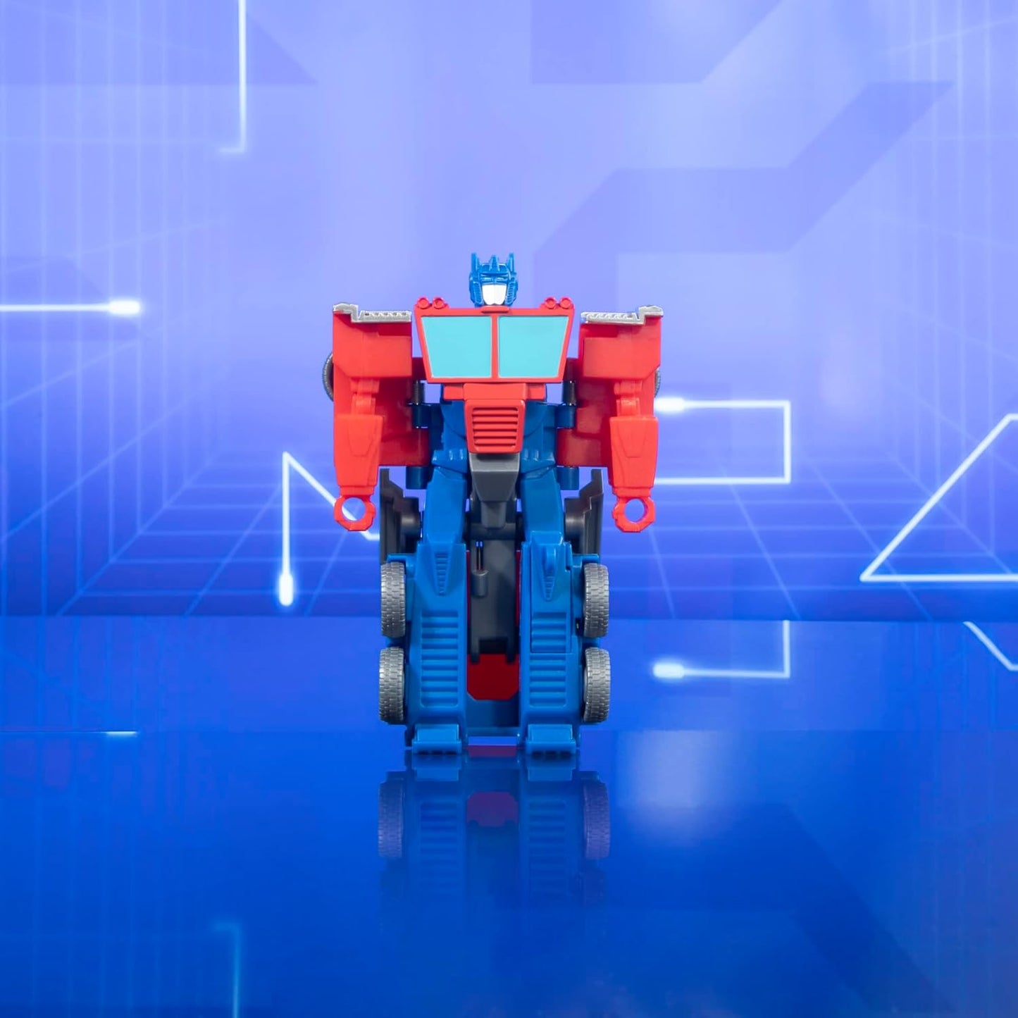 Transformers Toys EarthSpark 1-Step Flip Changer Optimus Prime Figura de acção de 10 cm, brinquedos robóticos para maiores de 6 anos