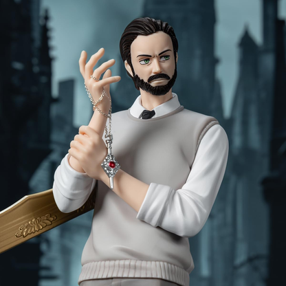 POP MART Wizard's Legacy Albus Dumbledore, personagem articulado, caixa surpresa, brinquedo colecionável, arte, boneco de ação