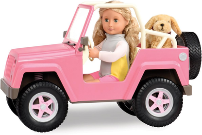 O nosso Jeep Off Roader de 45 cm para bonecas, brinquedos, roupas e acessórios para meninas a partir dos 3 anos