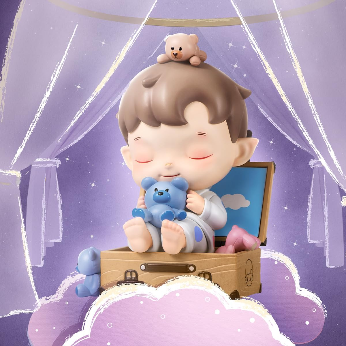 POP MART HACIPUPU HACIPUPU Uma Noite de Fantasia Série Figuras Conjunto Completo Design Premium Presentes para Mulheres Fãs-Favorito Colecionável Chic Art Toy Figura de Ação