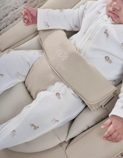 Cadeira de bebé Mamas & Papas Eno, dobrável com uma mão, 2 posições de reclinação, caxemira - 0-6 meses