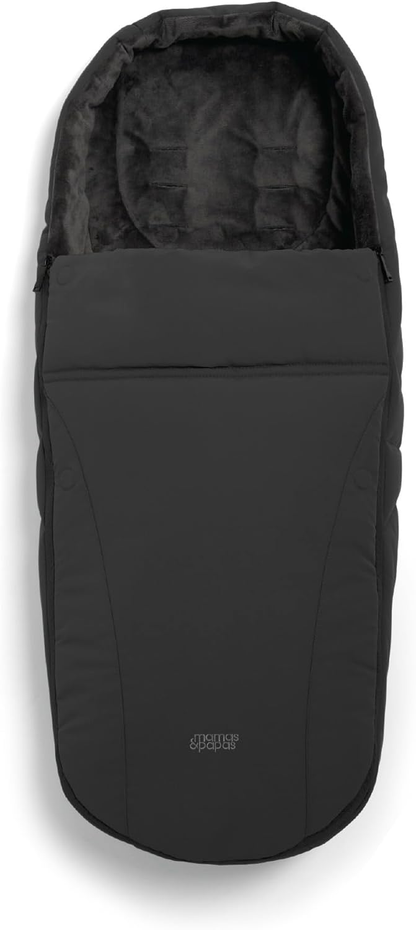 Mamas & Papas Ocarro Saco para pés para clima frio com forro de lã macia e aconchegante, resistente à água, multiposições, Café