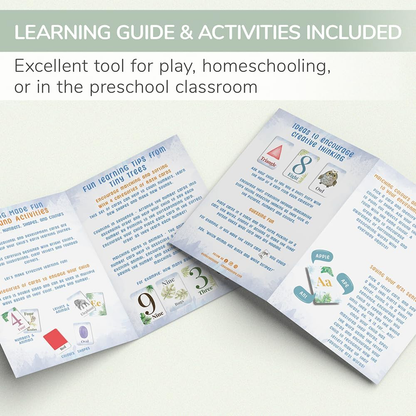 Tiny Trees® 43 Flash Cards para crianças de 2 anos I Animais, letras, números, formas e cores I Primeiras palavras Flash Cards - Inclui guia de exercícios para atividades de aprendizagem