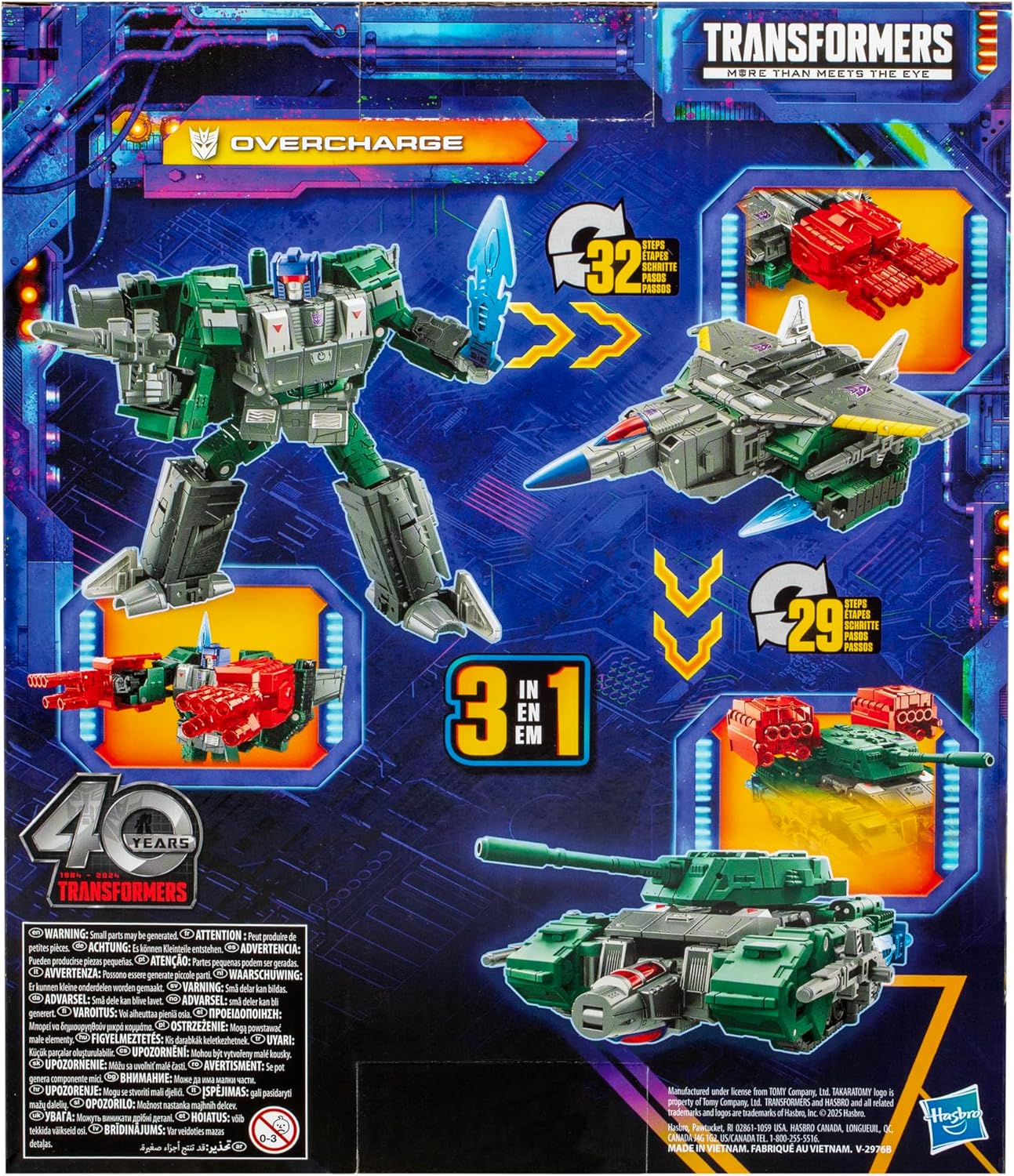 Figura de ação Transformers Legacy United Leader Class Overcharge