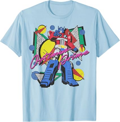 Transformers Retro Optimus Prime 80's Print T-Shirt