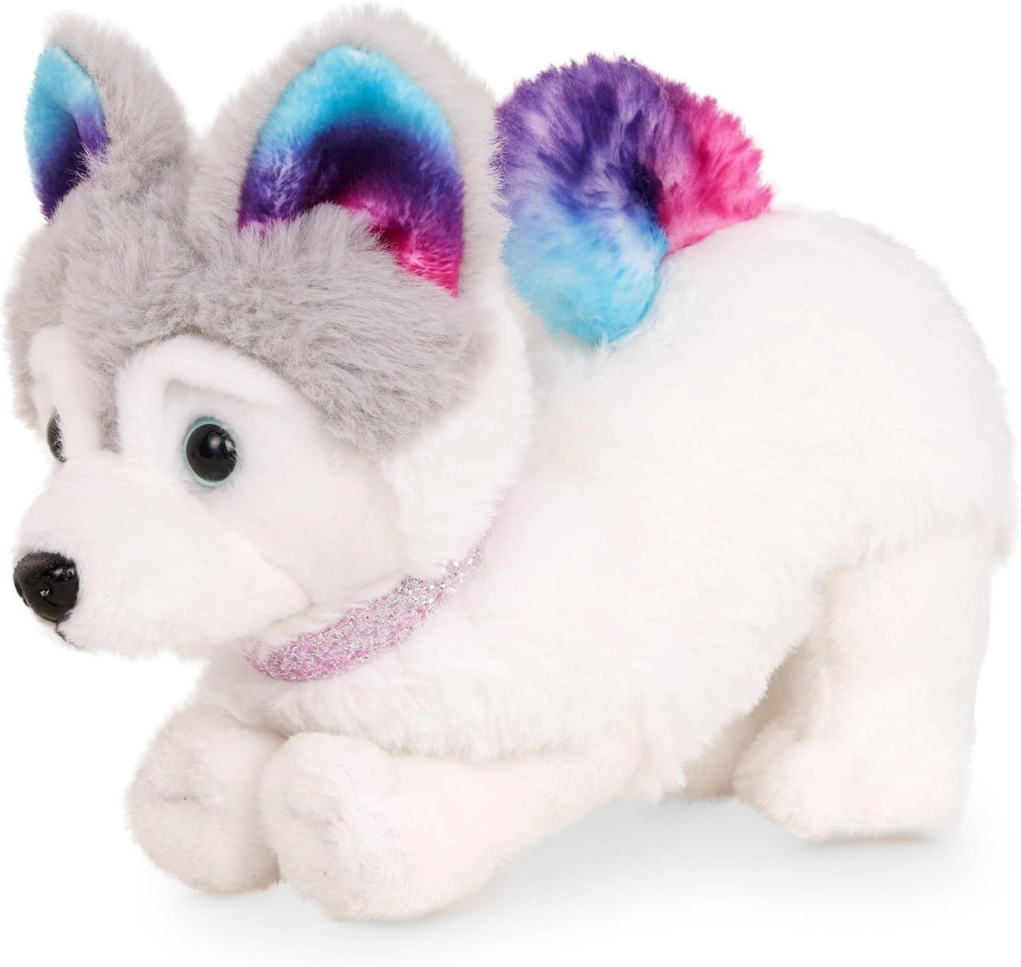 Cachorro Husky Siberiano Posicionável da Nossa Geração com Membros Ajustáveis, Tamanho de 15 cm