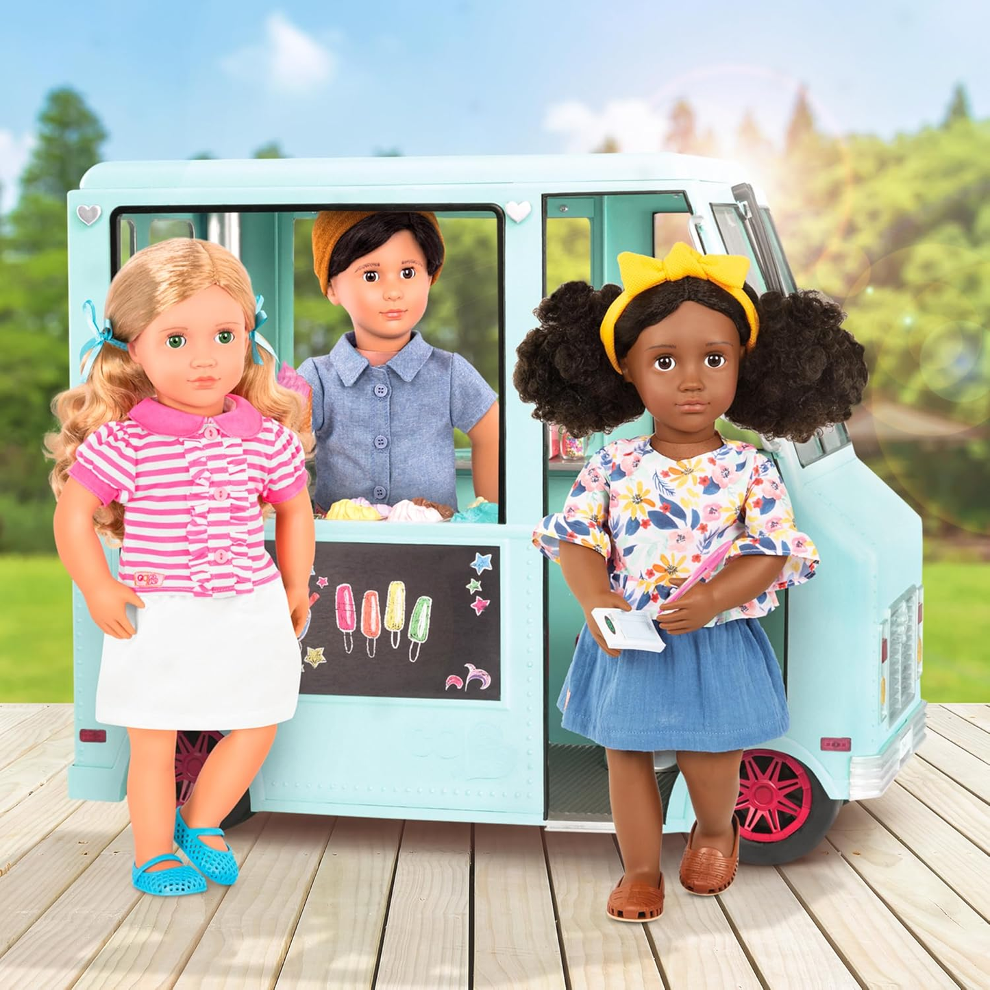 Boneco Franco Boy da Our Generation – Boneco fashion boy de 45 cm com óculos de sol – Inclui roupa de 6 peças