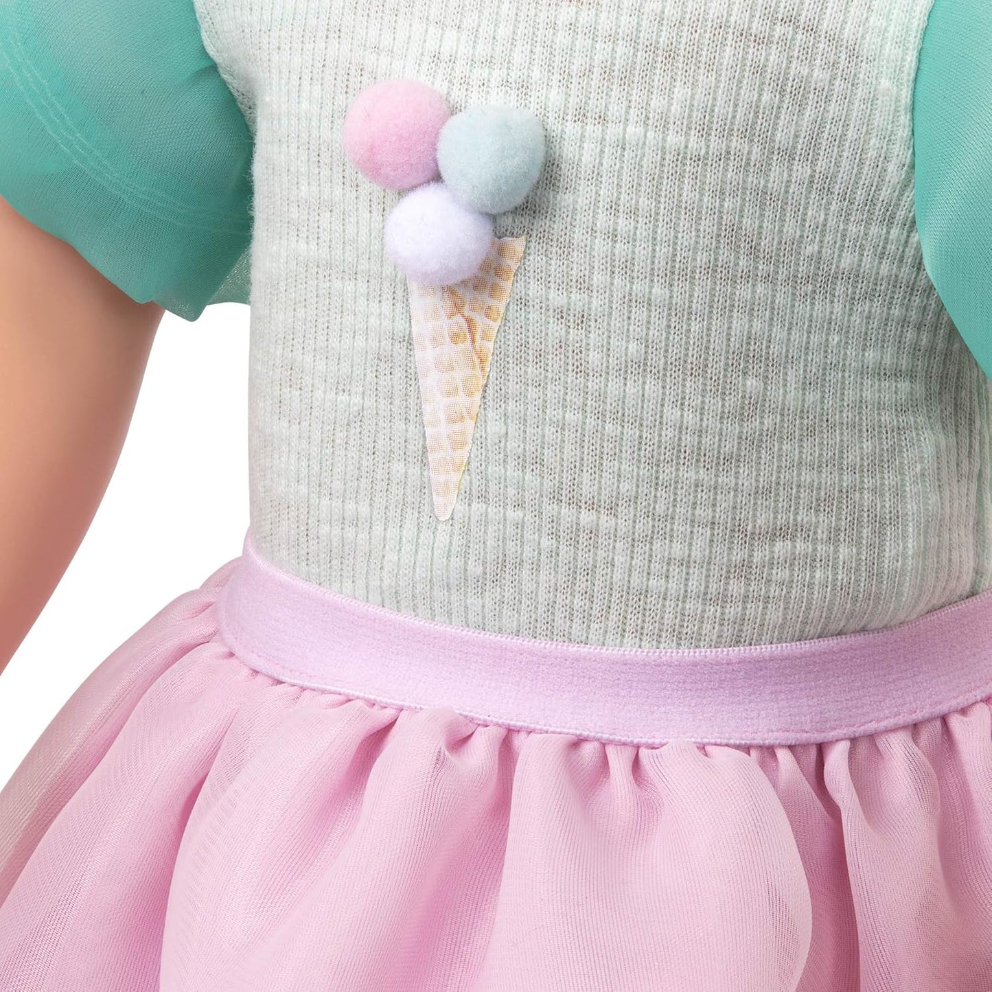 Nossa Geração – Roupas de boneca de 18 polegadas – Roupa de sorvete – Acessórios para patins – Brincadeira de faz de conta para maiores de 3 anos – Scoopalicious