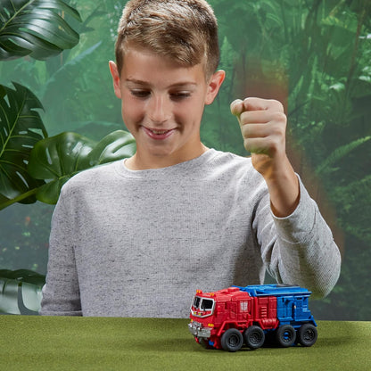 Transformers Toys Rise of the Beasts Filme, Smash Changer Optimus Prime Action Figure – Idades 6 e acima, 22,5 cm