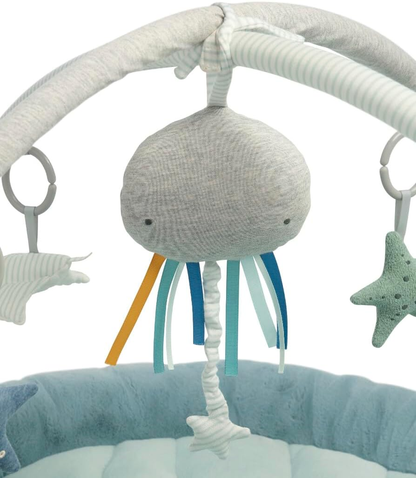 Tapete de atividades interativo para bebé e ginásio Mamas & Papas, Bem-vindo ao mundo, Azul