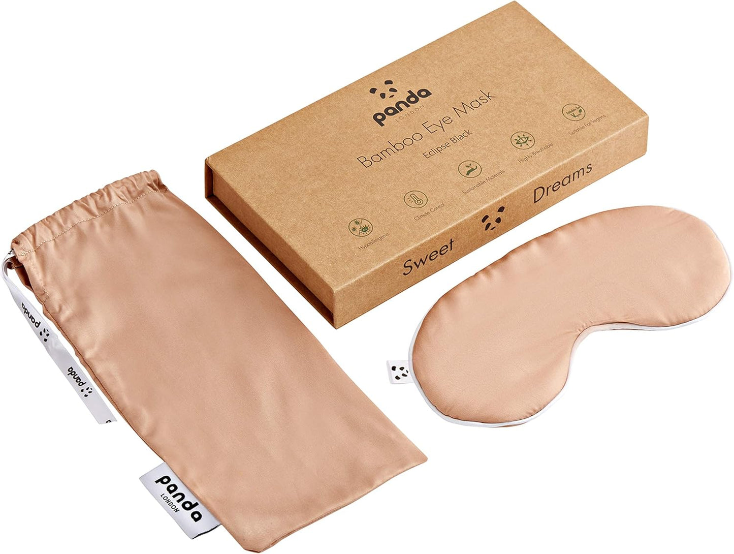 Máscara de olhos Panda Bamboo (Preto Eclipse)