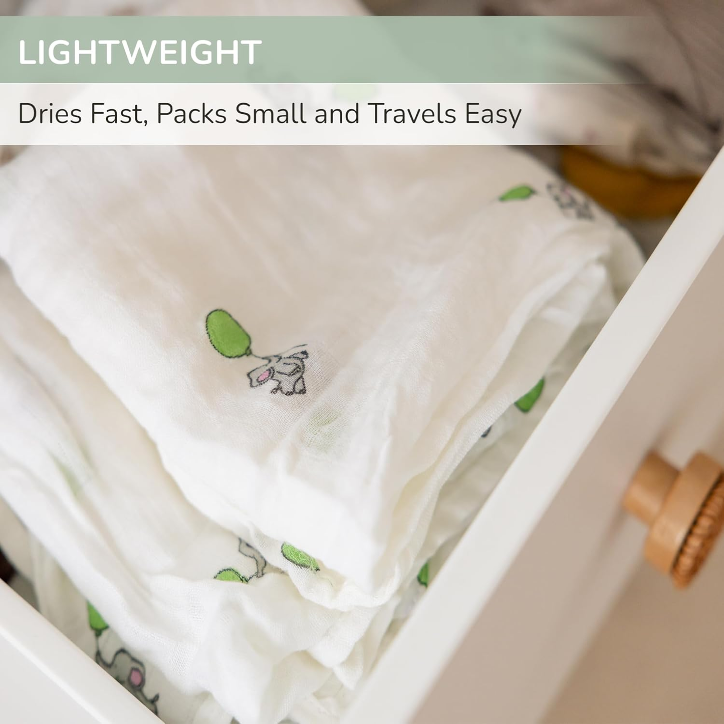 Paninhos de musselina para bebé Tiny Trees, pacote de 6 unidades, 70 cm x 70 cm – Paninhos de musselina de algodão extra macio para bebé – Quadrados de musselina absorventes, respiráveis e delicados para recém-nascidos, manta para enrolar