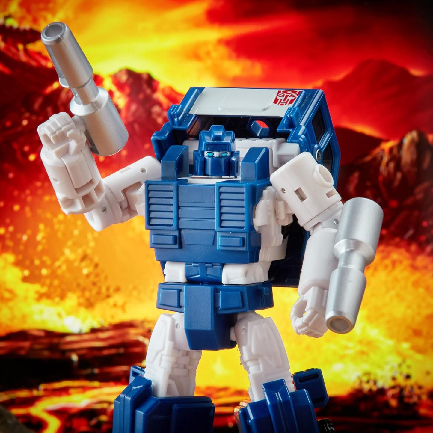Transformers Generations War for Cybertron: Kingdom Deluxe WFC-K32 Autobot Pipes Action Figure - 8 anos ou mais, 14 cm Multicolorido F0682