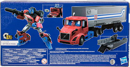 Figura de ação Transformers Generations Leader Class da Hasbro, Volvo VNR 300 Optimus Prime, 18 cm