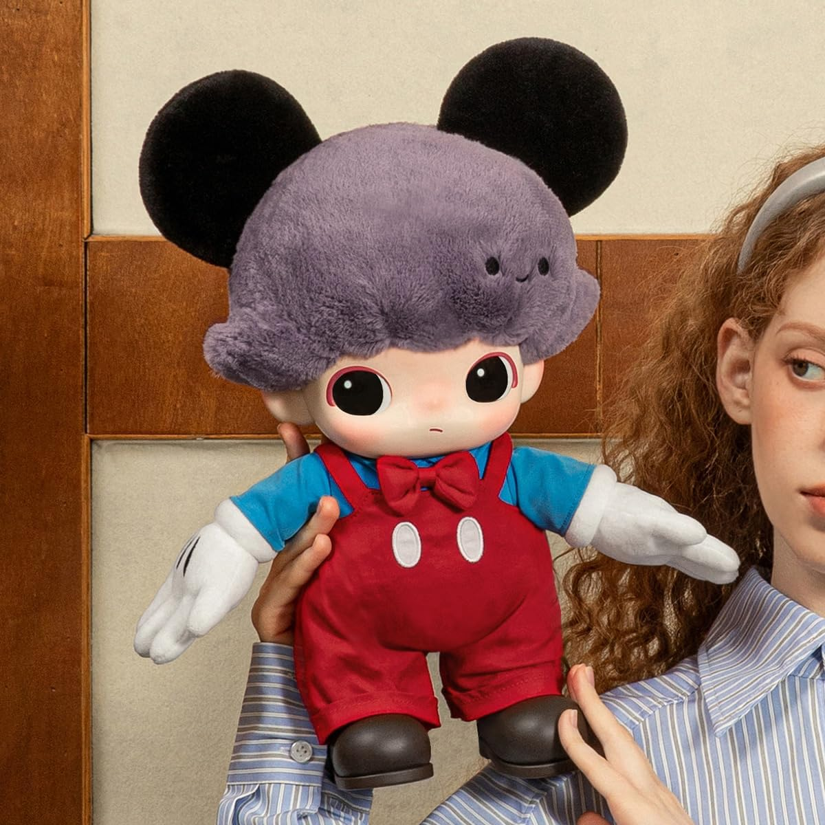 POP MART DIMOO WORLD X DISNEY Series-Mickey Bolsa de Peluche em Vinil 1 Caixa Personagem Articulado Design Premium Presentes Fã-Favorito Brinquedo Colecionável Figura de Acção de Brinquedo de Arte