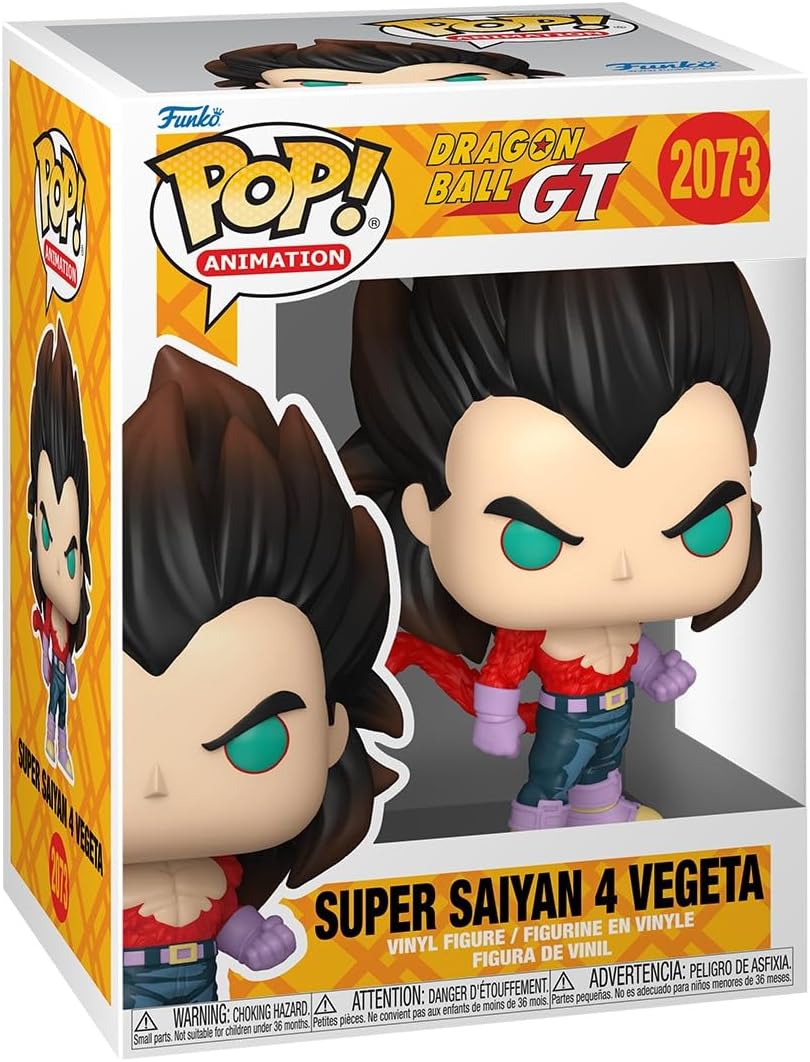 Funko Pop! Animation: Dragon Ball GT - S Vegeta - Figura Colecionável de Vinil - Ideia de Presente - Produto Oficial - Brinquedos para Crianças e Adultos - Fãs de Anime - Figura para Colecionadores e Exibição