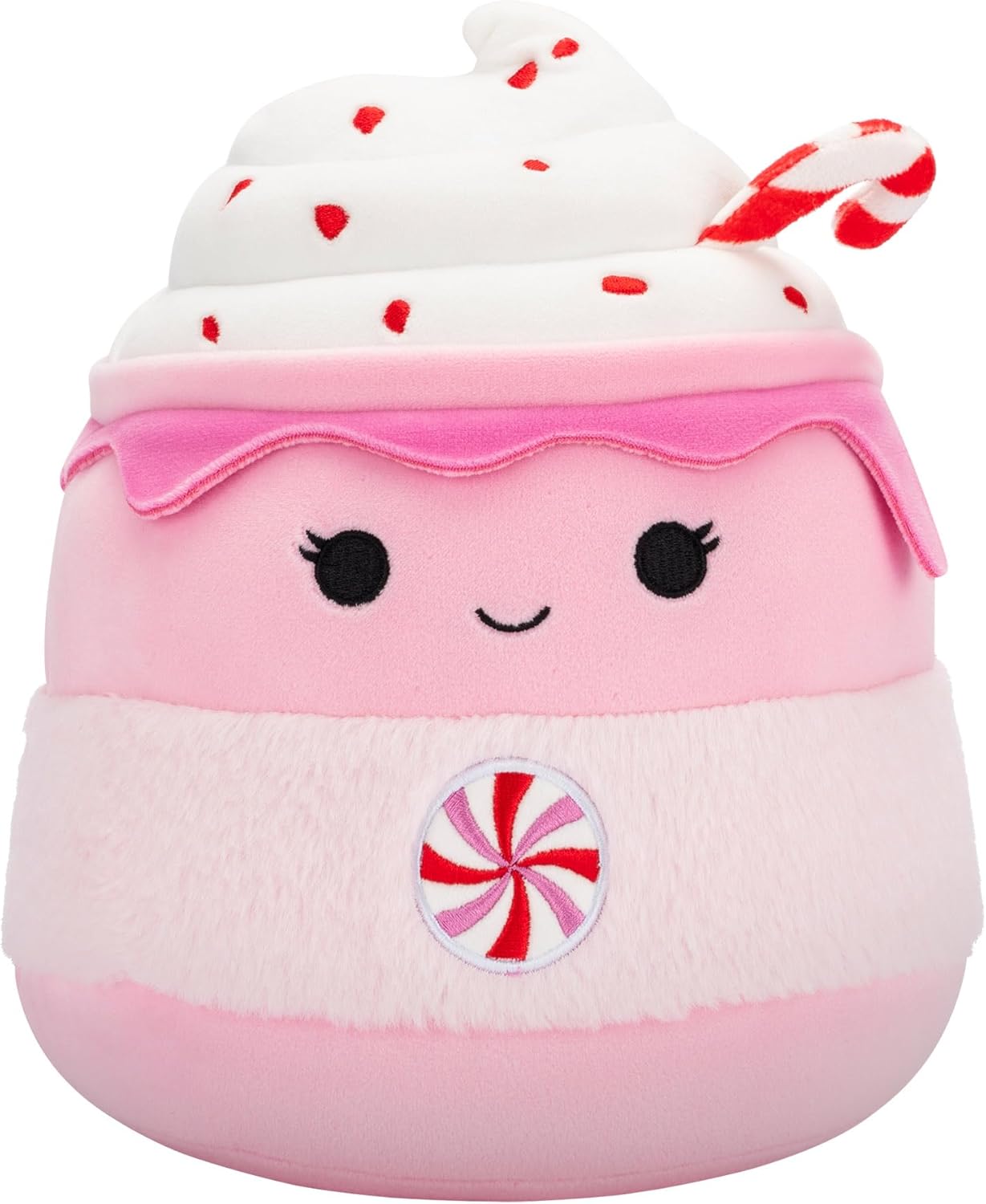 Squishmallows Original 7,5 polegadas Ethel the Pink Candy Cane Chocolate Quente