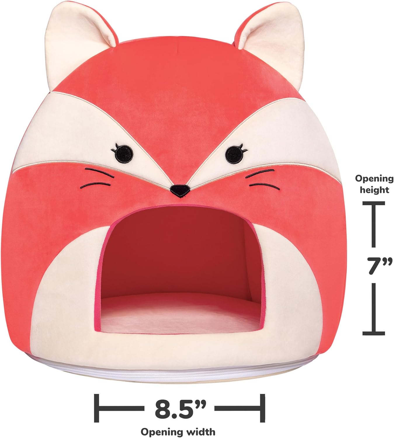 Squishmallows Original 16 polegadas Fifi the Fox Squishmallows Pet Cat Cave - Ultrasoft Oficial Jazwares Cama para animais de estimação, cama para cães pequenos, caverna para cães