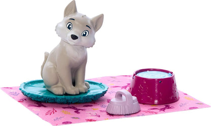 Mattel Boneca Disney Frozen Anna e Figura de Filhote de Lobo | 4 Acessórios, incluindo cama e cobertor para o animal; cabelo trançado; inspirada na linha "Animais de Arendelle" de Disney Frozen; JFG17