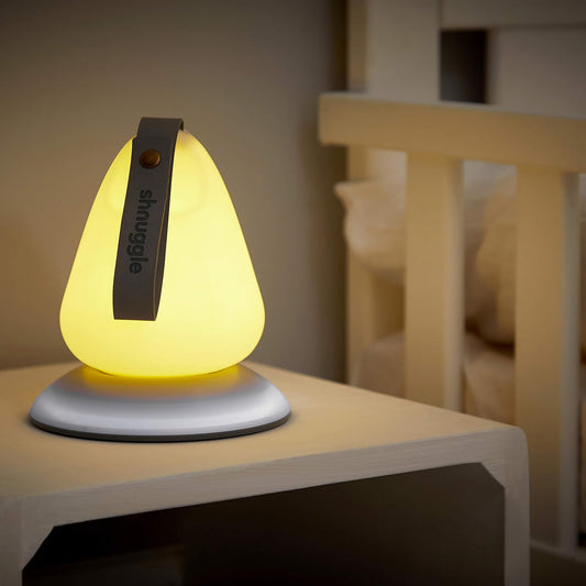 Shnuggle Moonlight - Luz nocturna infantil con termómetro, color blanco