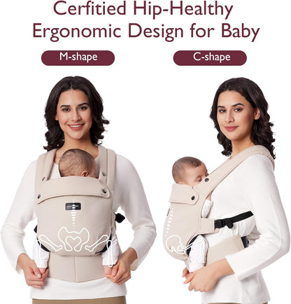 Momcozy Canguru para Bebês Recém-nascidos e Crianças Ergonômico, Aconchegante e Leve
