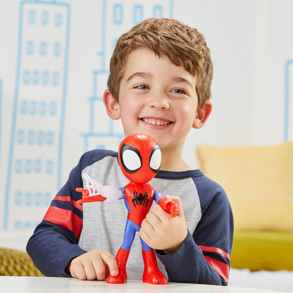 Marvel Figura de Ação Spidey e Sua Equipe Espetacular – Spidey em Tamanho Gigante (22,5 cm) – Brinquedo de Super-Herói Pré-Escolar para Crianças a Partir de 3 Anos