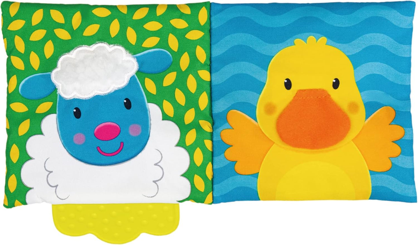 Galt Toys, Mordedor de Livro Macio - Fazendinha, Mordedor de Bebê e Brinquedo de Livro Macio, Idades 0 Meses ou Mais