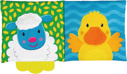 Galt Toys, Mordedor de Livro Macio - Fazendinha, Mordedor de Bebê e Brinquedo de Livro Macio, Idades 0 Meses ou Mais