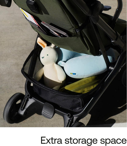 Bugaboo Carrinho de Bebê Butterfly 2 – Leve, para Viagem e Tamanho de Bagagem de Mão – Kit com Barra de Proteção – Dobrável com uma Mão, Assento Reclinável, Cesto de Armazenamento e Alça de Transporte – Rosa Empoeirado (Dusty Pink)