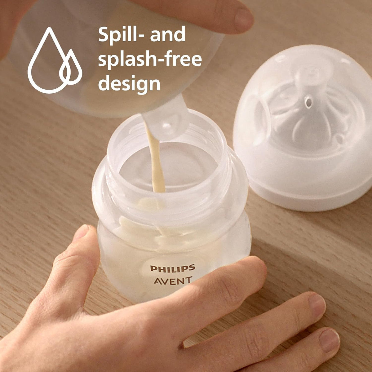 Philips Bomba tira-leite elétrica vestível Avent Natural Care (uso com as mãos livres) – imita o ritmo de sucção do bebê; protetor mamário SkinSense para máximo conforto – SCF494/11