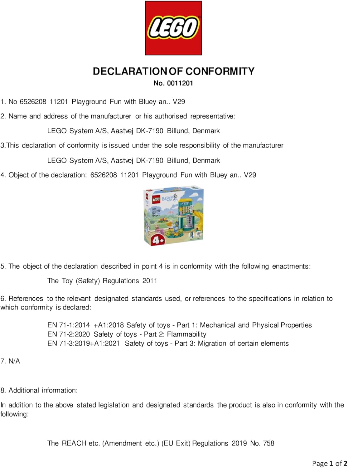 LEGO Diversão no playground Bluey com Bluey e Chloe - Brinquedo para meninas e meninos a partir de 4 anos - inclui 2 minifiguras, um balanço rosa funcional, escorregador, estrutura de escalada e 3 plantas - Presente.