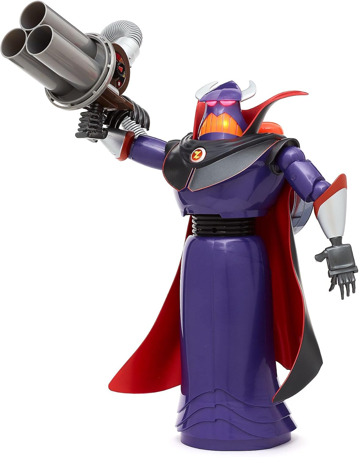 Disney Figura de ação interativa e falante do Imperador Zurg, oficial da Store, do filme Toy Story da Pixar, 38 cm/15 polegadas. Brinquedo do vilão com 9 frases em inglês, interage com outros personagens, para crianças a partir de 3 anos.
