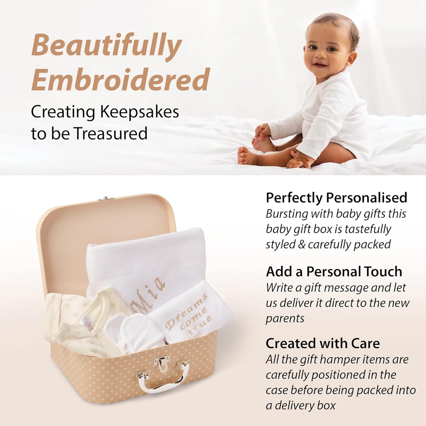 Ellabellaboo Presentes personalizados para bebês meninos - Presentes para recém-nascidos, Conjunto de presentes personalizados para bebês - Presentes para recém-nascidos