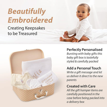 Ellabellaboo Presentes personalizados para bebês meninos - Presentes para recém-nascidos, Conjunto de presentes personalizados para bebês - Presentes para recém-nascidos