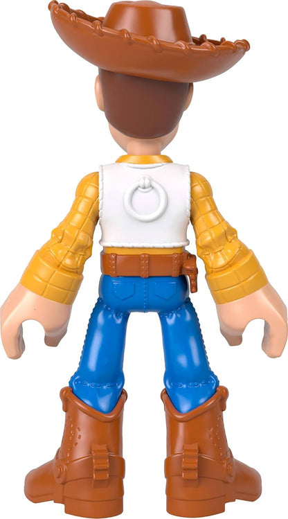 Fisher-Price Figura de ação Woody da Imaginext XL de 24 cm com articulação, vestindo o visual característico do filme, inspirada em Toy Story da Disney e Pixar, JMD33