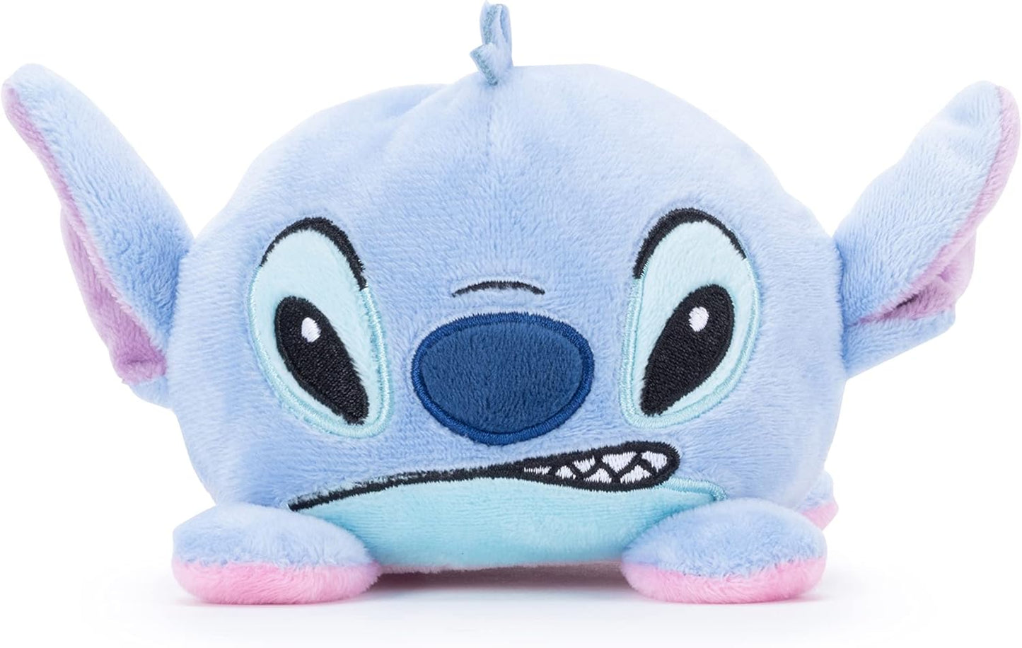 Disney Simba Official Stitch e Angel Pelúcia reversível para crianças Stitch, Azul, rosa