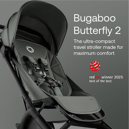 Bugaboo Carrinho de Bebê Leve para Viagem Butterfly 2 – Tamanho de Bagagem de Mão e Dobragem com uma Mão