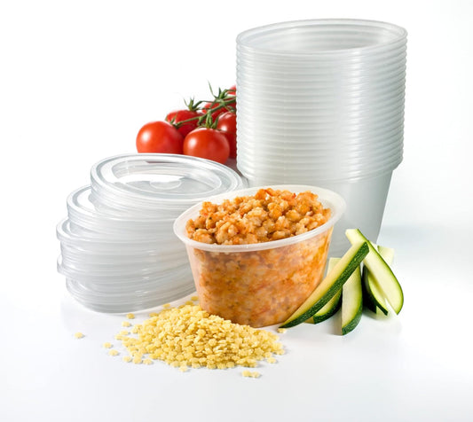 Mummy Cooks - 20 recipientes reutilizables de plástico sin BPA de 180 ml para congelar alimentos para bebés/tarros de destete