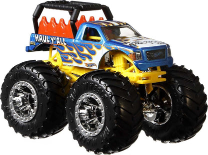 Hot Wheels Monster Trucks, escala 1:64, pacote com 4 unidades e rodas gigantes. Ótima ideia de presente para crianças de 3 a 6 anos. GBP 23