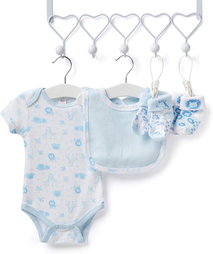 Cesta de presente para bebê recém-nascido - Caixas de lembrança embaladas à mão, urso de pelúcia macio, presente para bebê recém-nascido